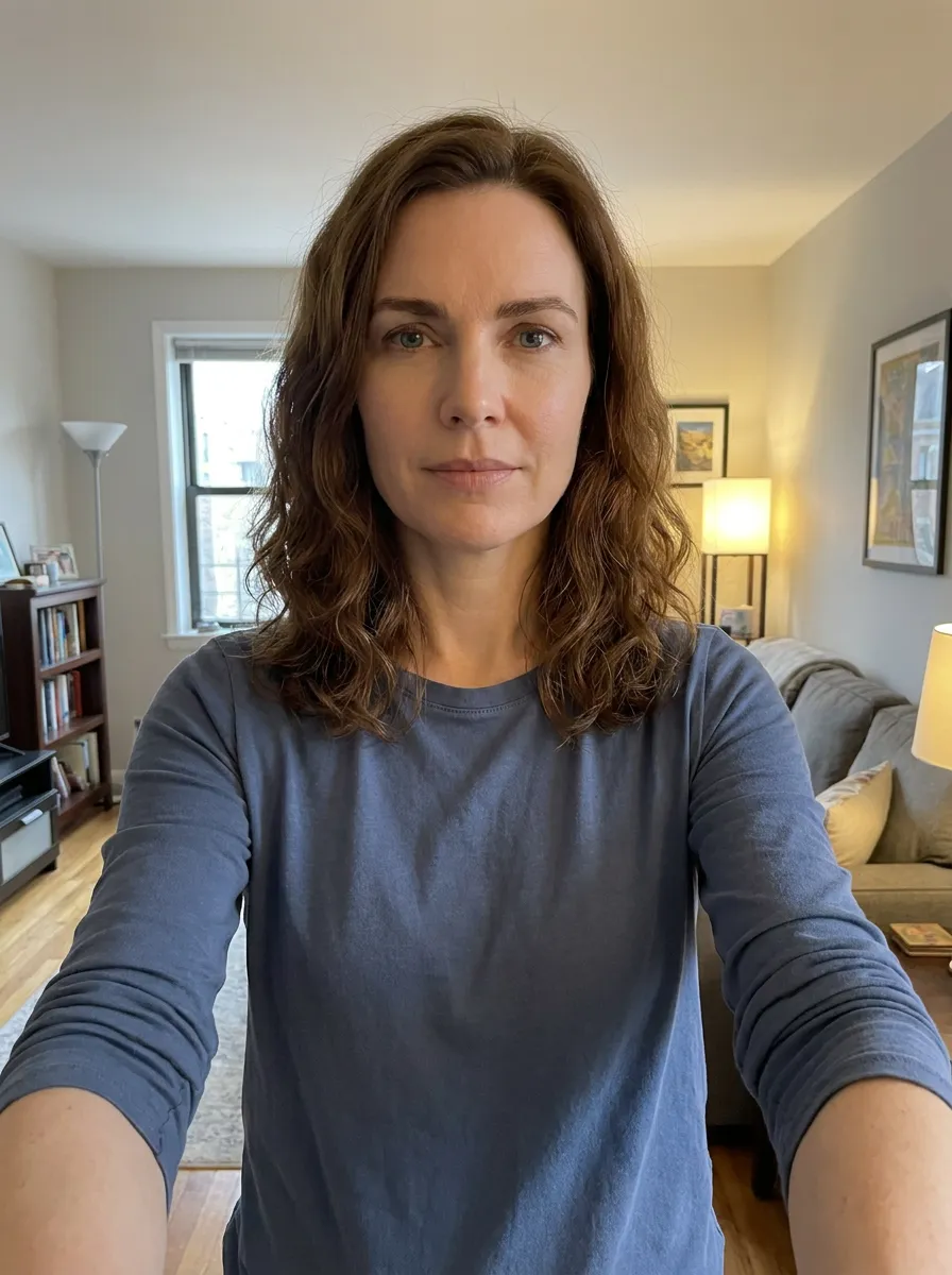 Before: source photo for headshot example 13